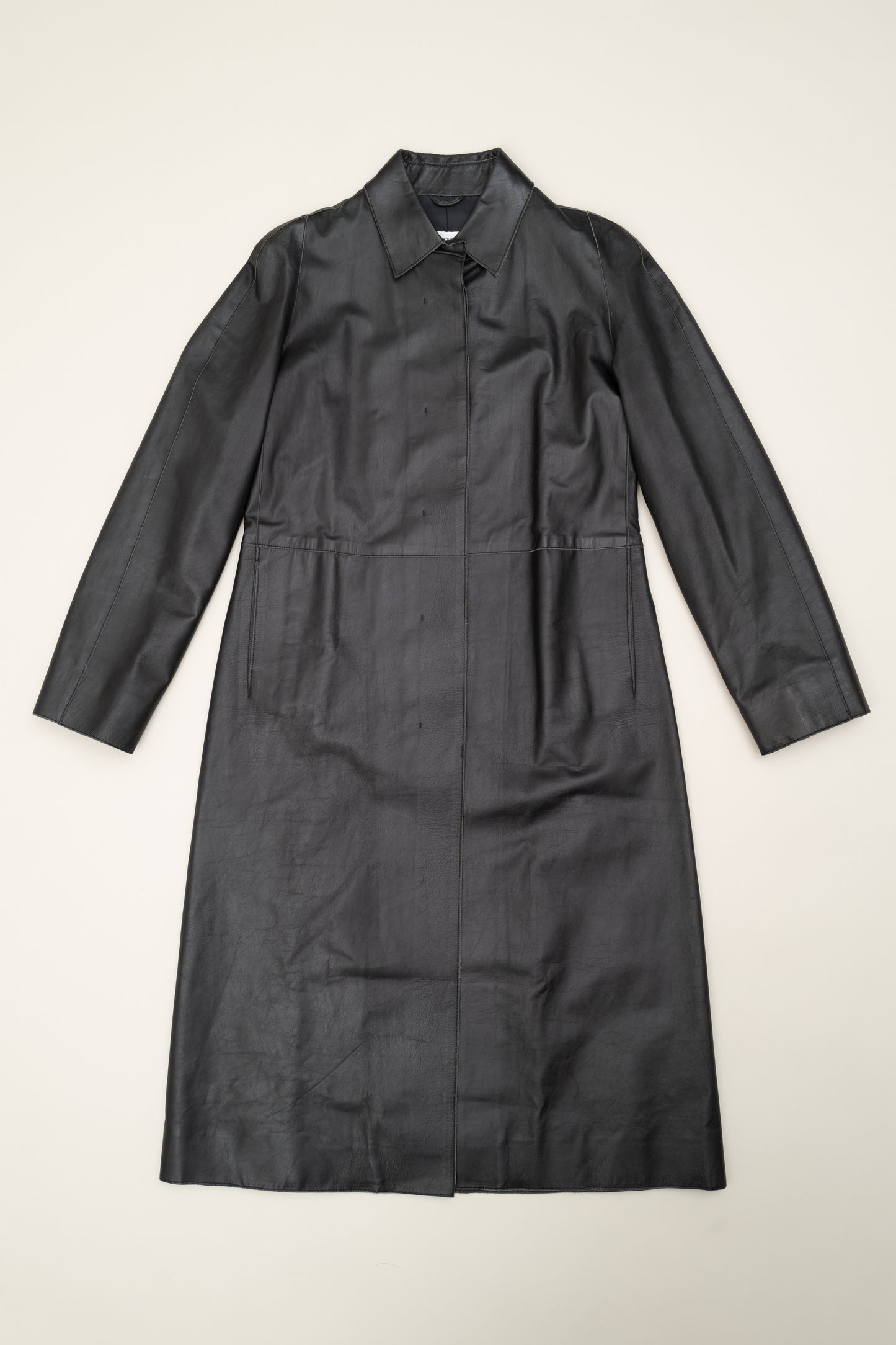 BALLY LEATHER TRENCH