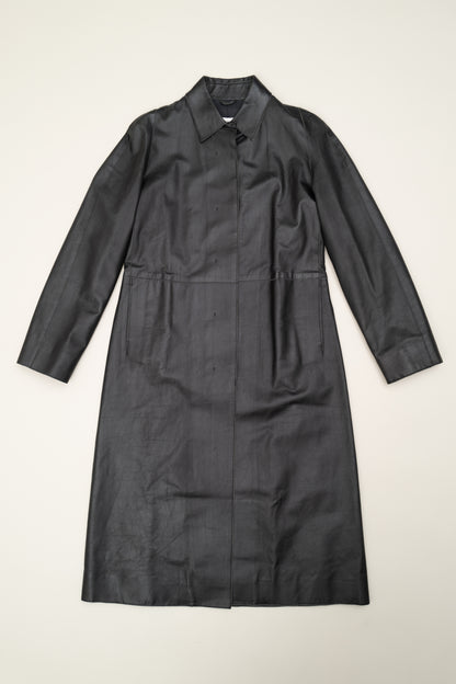 BALLY LEATHER TRENCH