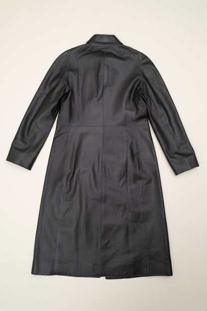 BALLY LEATHER TRENCH