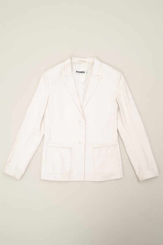 JIL SANDER LEATHER BLAZER