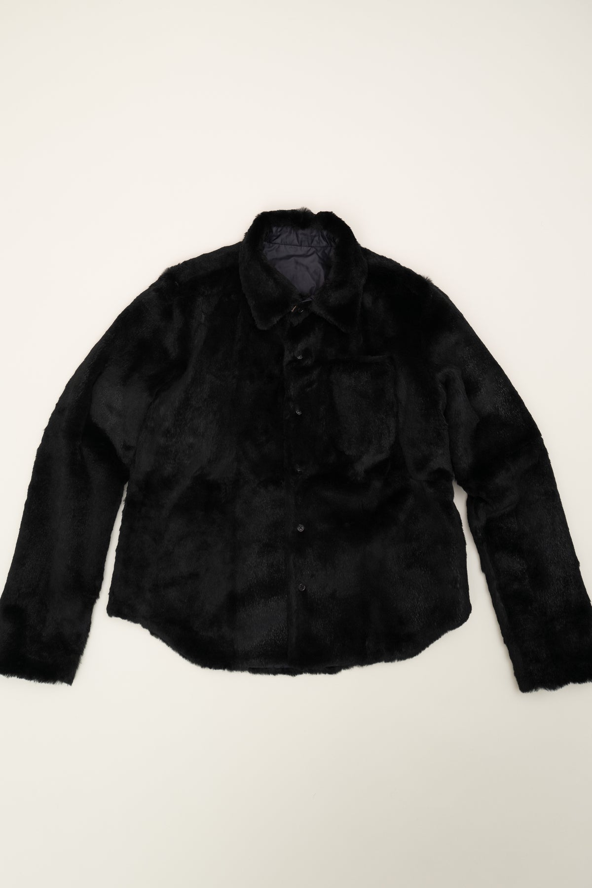 LAWRENCE STEELE FUR BUTTON UP