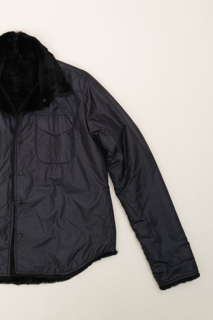 LAWRENCE STEELE FUR BUTTON UP