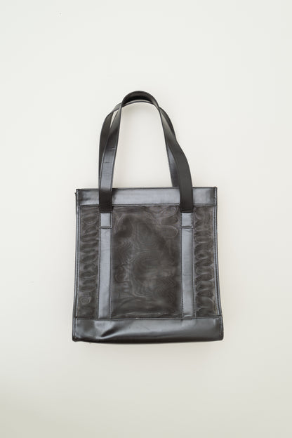 GUCCI MESH & LEATHER TOTE
