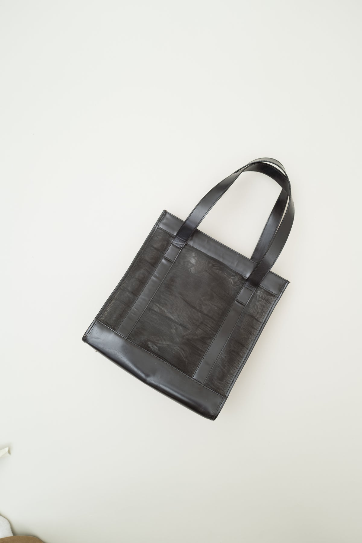 GUCCI MESH & LEATHER TOTE