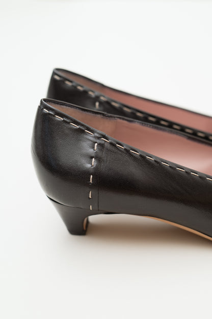 PRADA HEELED LOAFERS