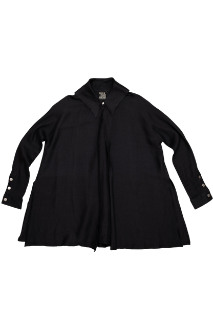CLAUDE MONTANA LINEN TOP