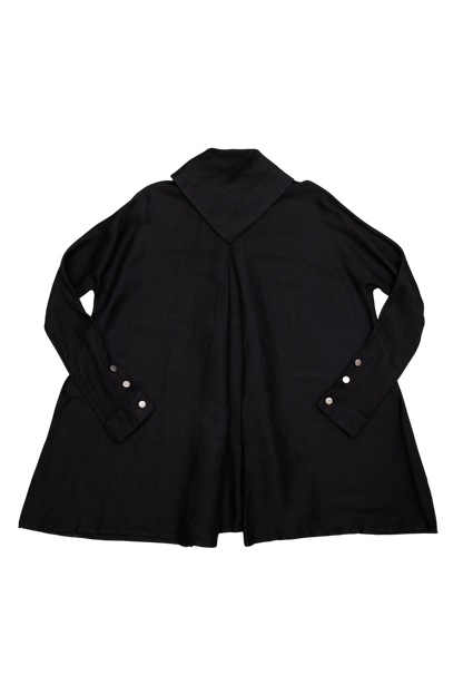 CLAUDE MONTANA LINEN TOP