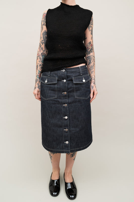 AGNES B. DENIM SKIRT