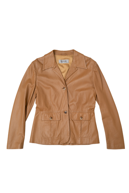 SPORTMAX LEATHER BLAZER
