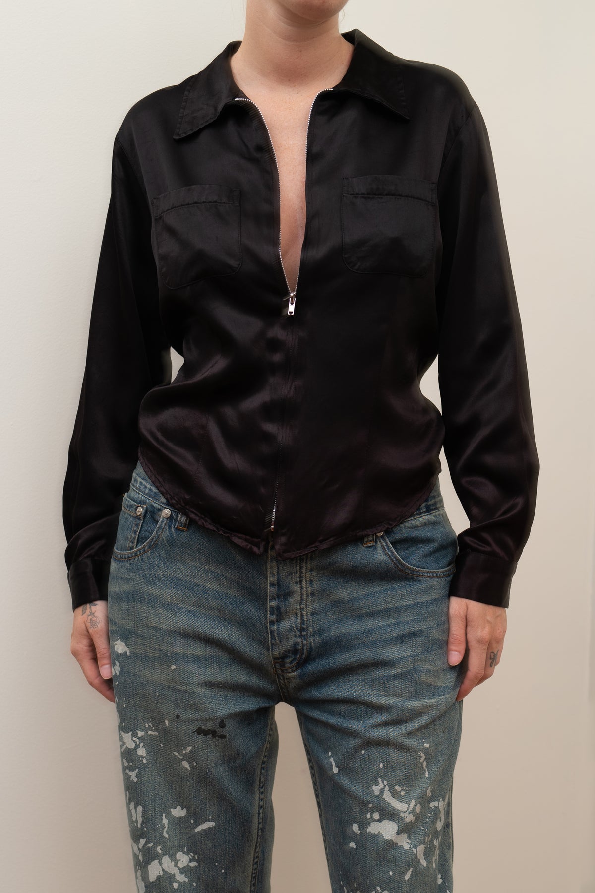 90s ZIP UP TOP