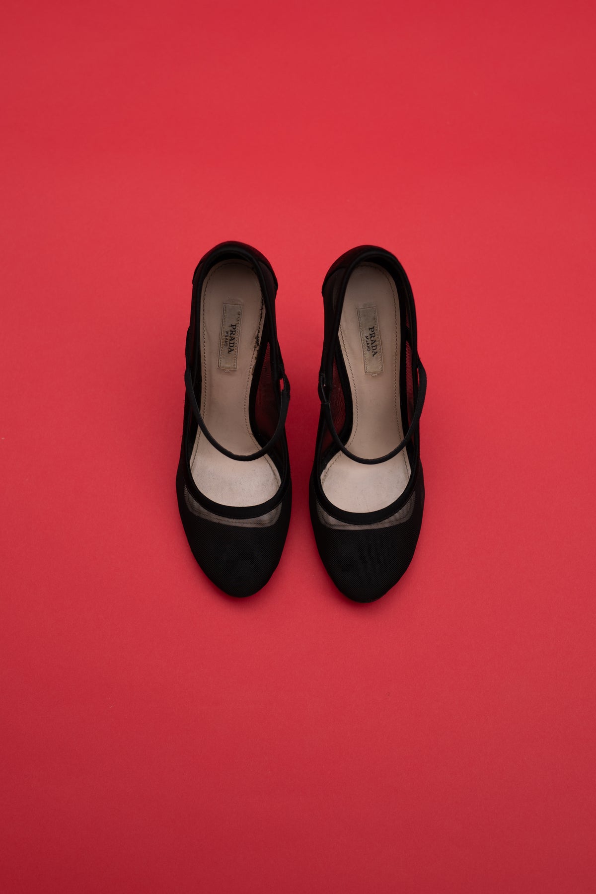 PRADA MESH HEELS