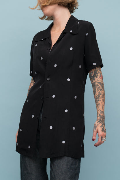 Y'S JACQUARD BUTTON UP