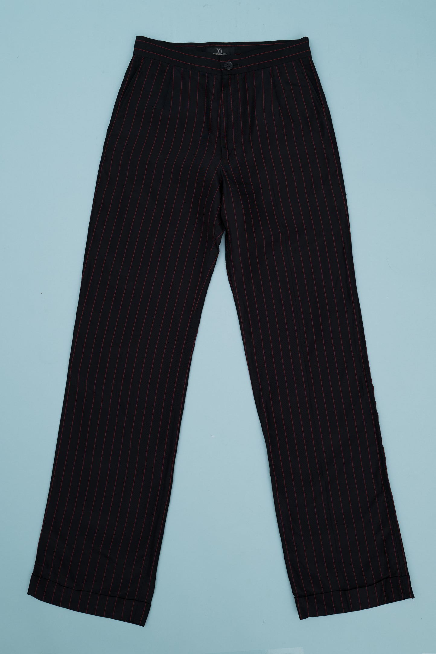 Y'S STRIPED TROUSERS