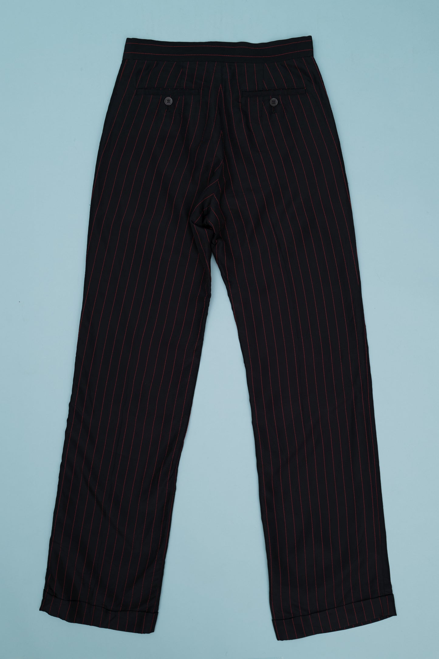 Y'S STRIPED TROUSERS