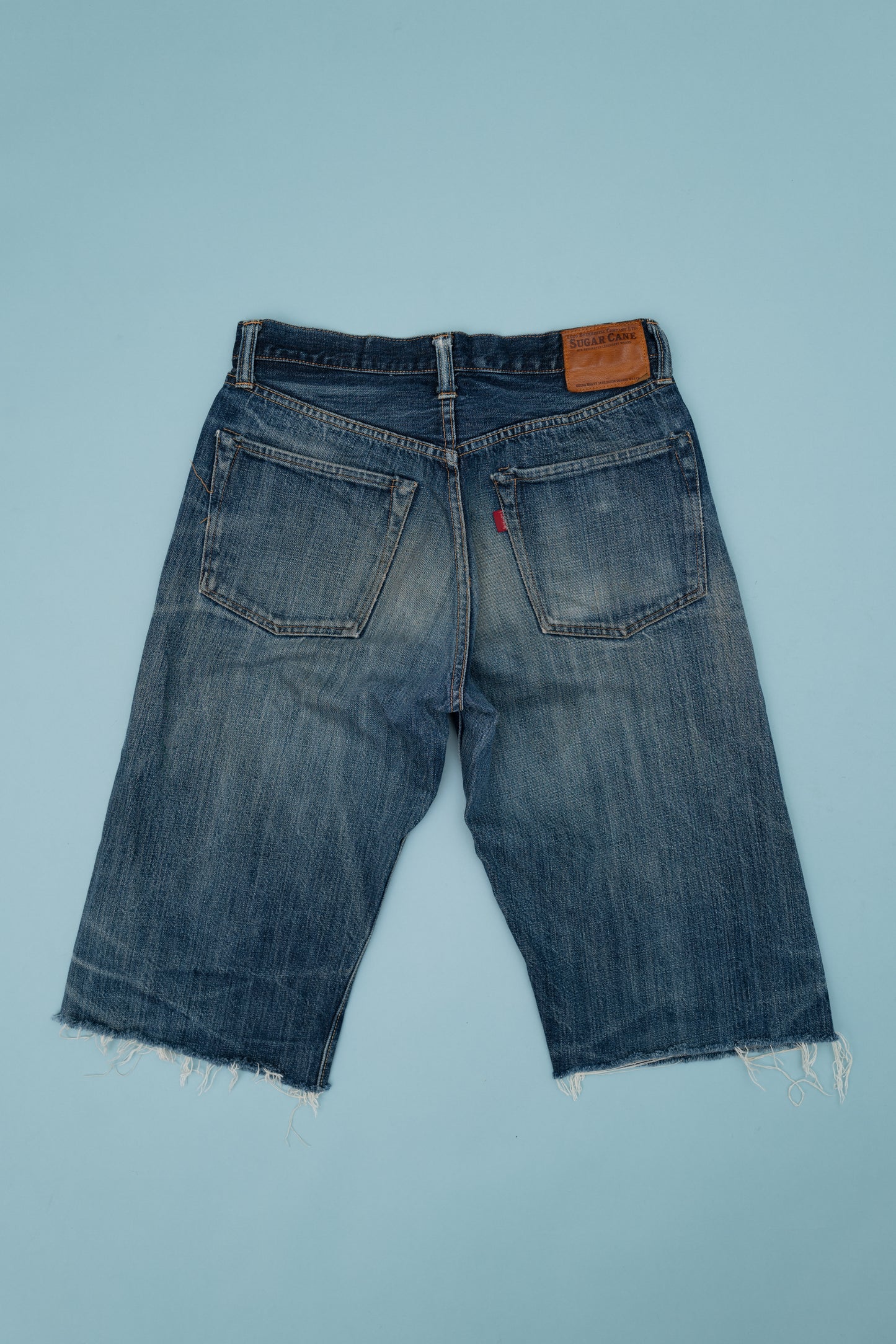 SUGAR CANE CUT OFF DENIM SHORTS