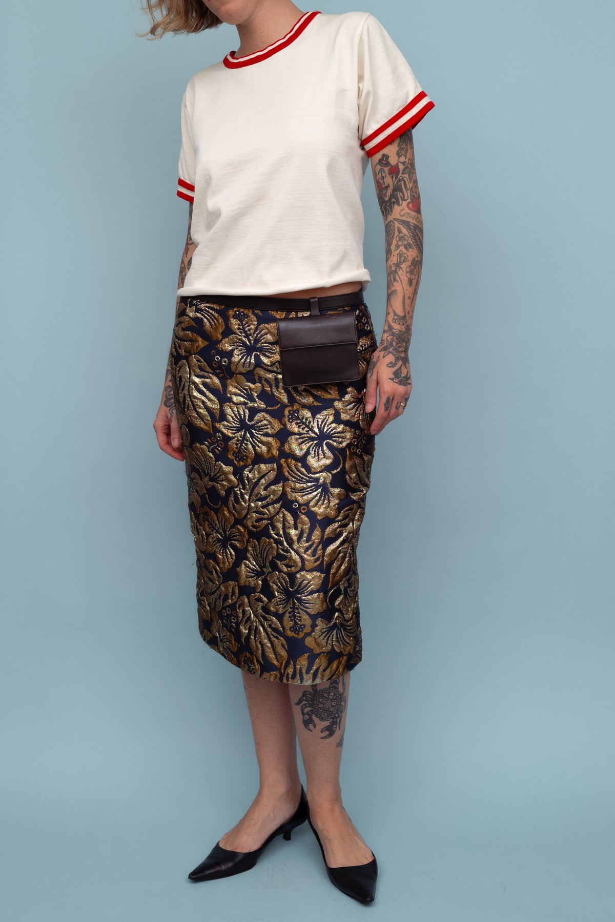 PRADA LAMÉ SKIRT, 2016