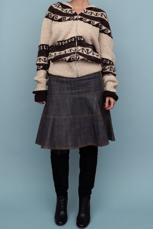 ALAIA DENIM SKIRT