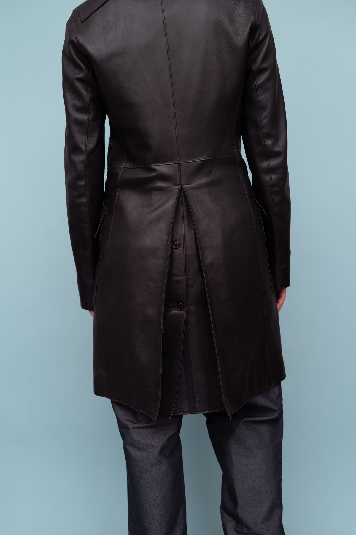 DONALD PLINER LEATHER COAT