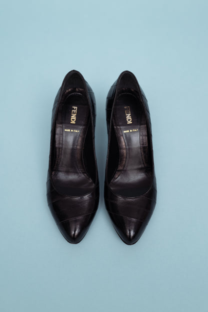FENDI EEL SKIN PUMPS