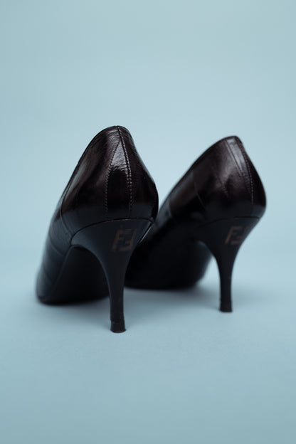 FENDI EEL SKIN PUMPS