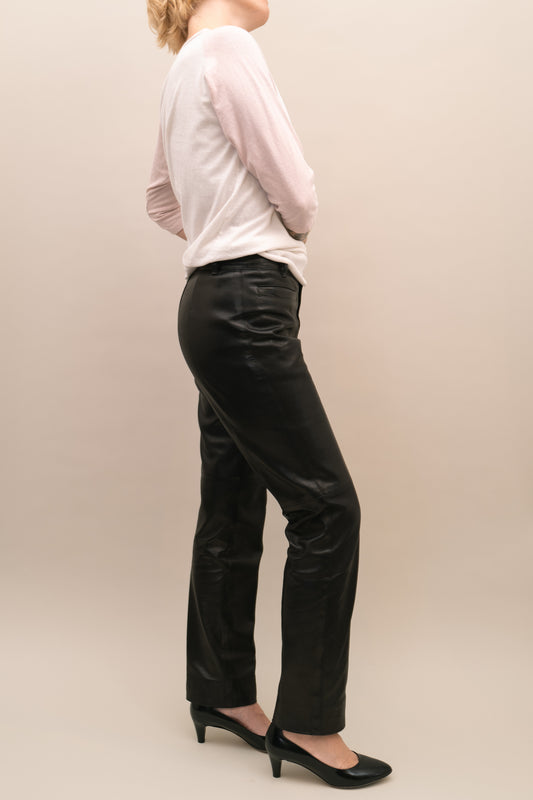 AGNES B. LEATHER PANTS, 90'S