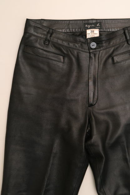 AGNES B. LEATHER PANTS, 90'S