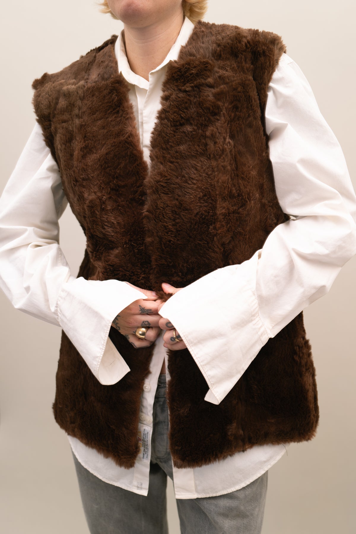 VINTAGE FUR VEST