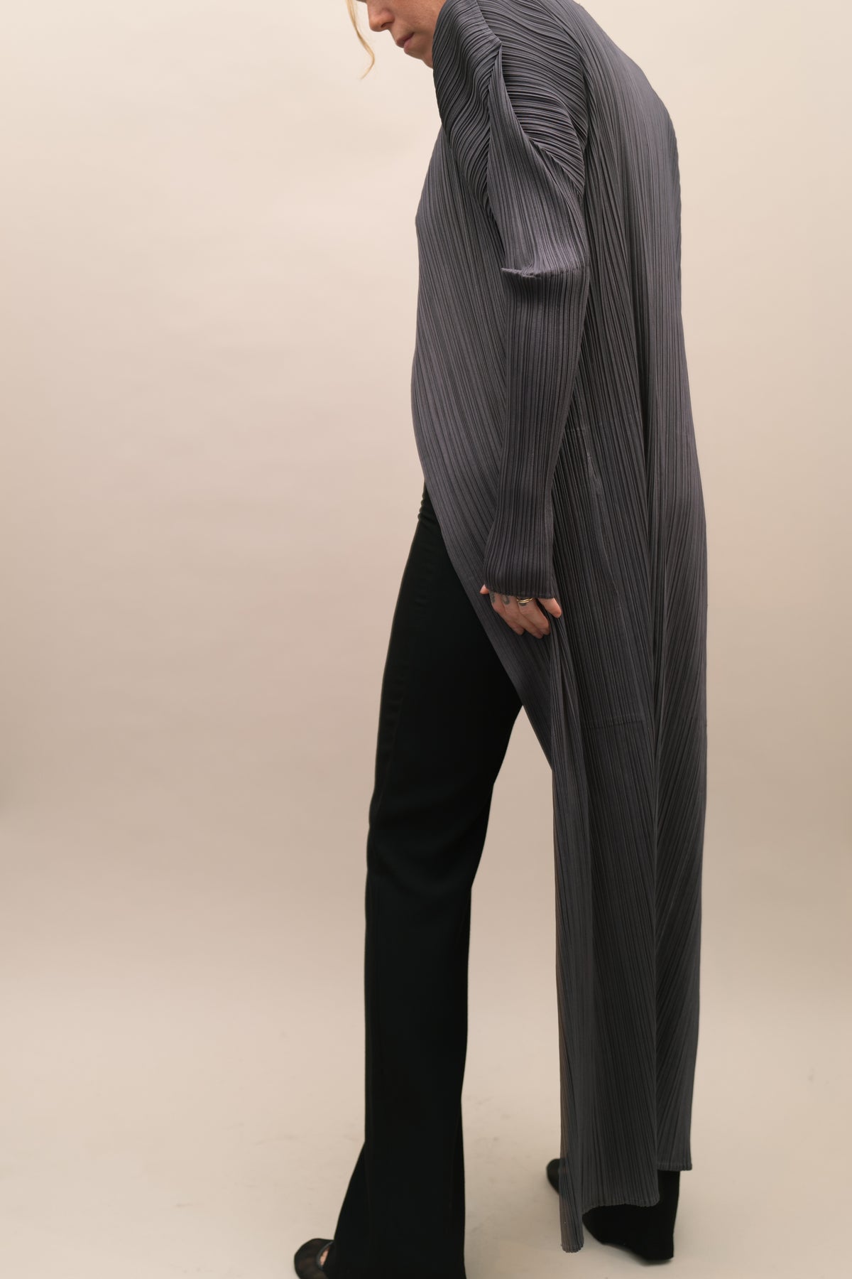 ISSEY MIYAKE PLEATS PLEASE OVERCOAT