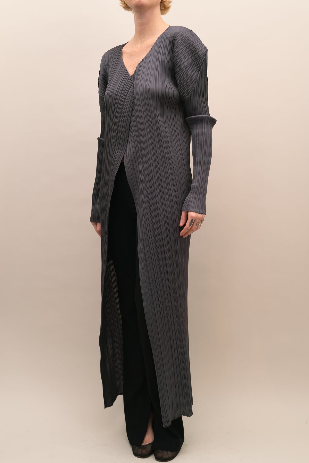 ISSEY MIYAKE PLEATS PLEASE OVERCOAT