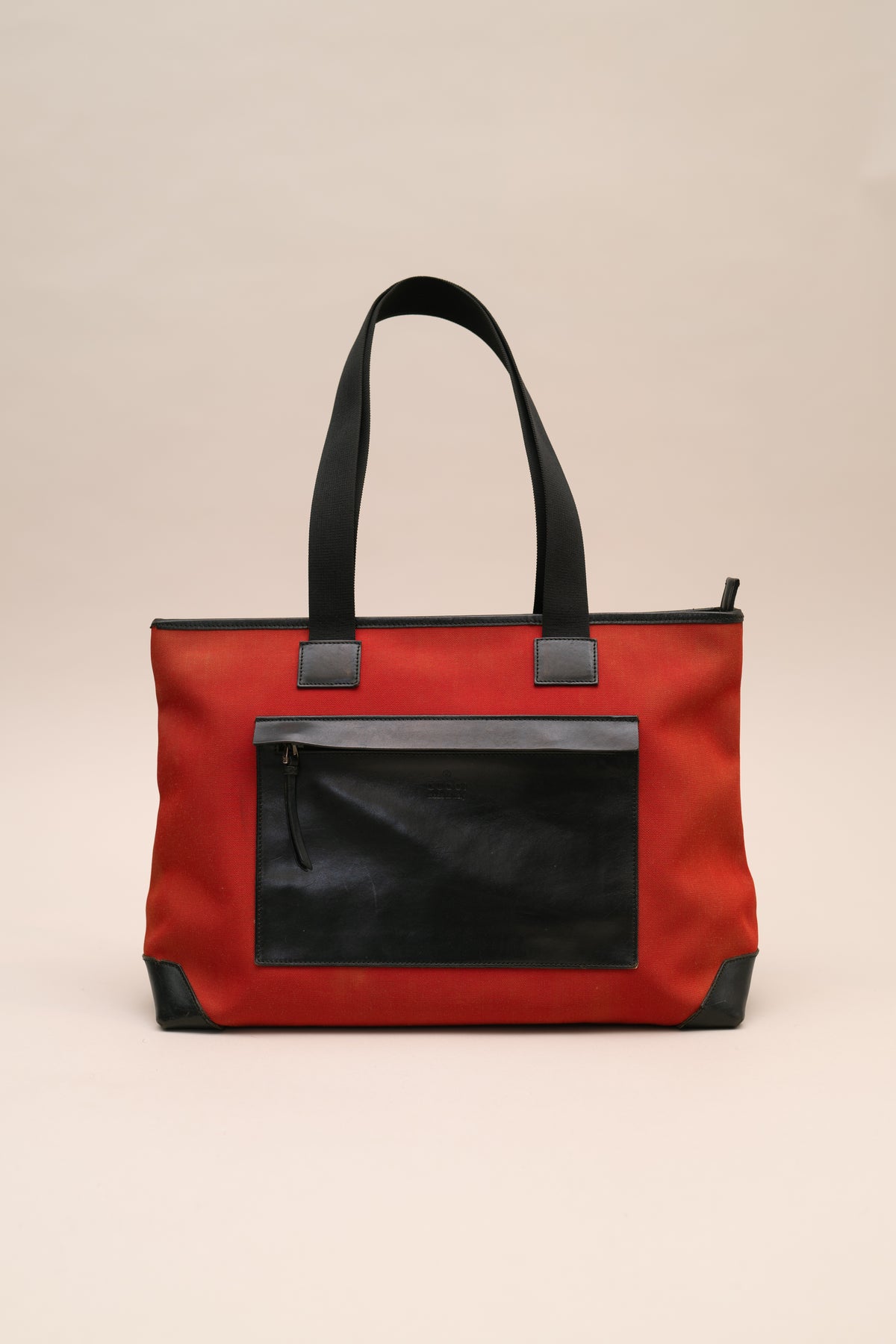 GUCCI NYLON/LEATHER TOTE