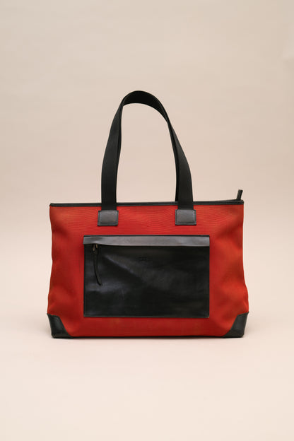 GUCCI NYLON/LEATHER TOTE