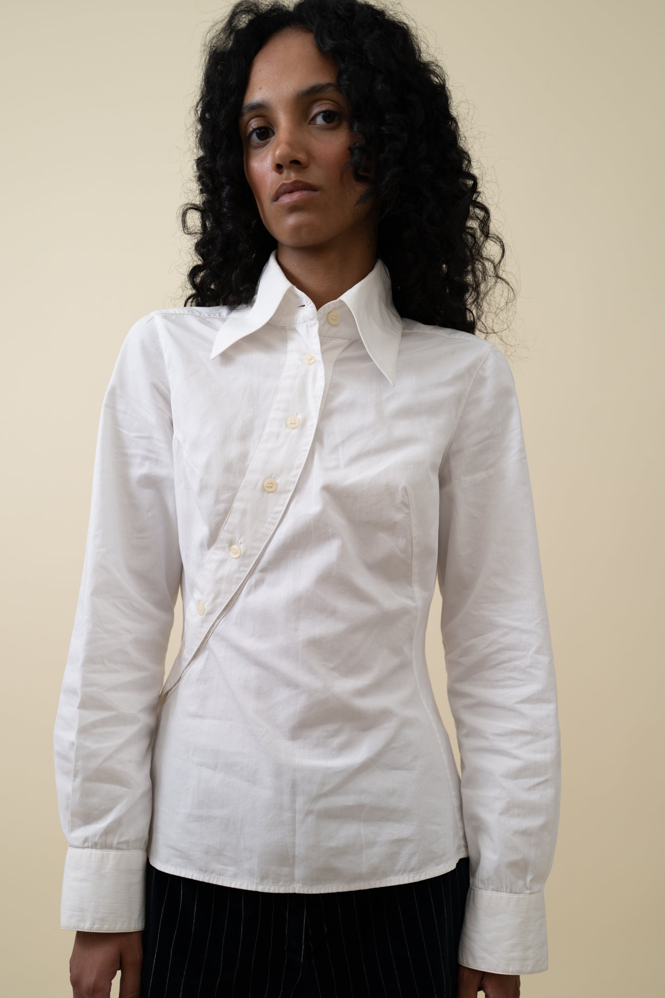 ALEXANDER MCQUEEN 1996 DIAGONAL BUTTON UP