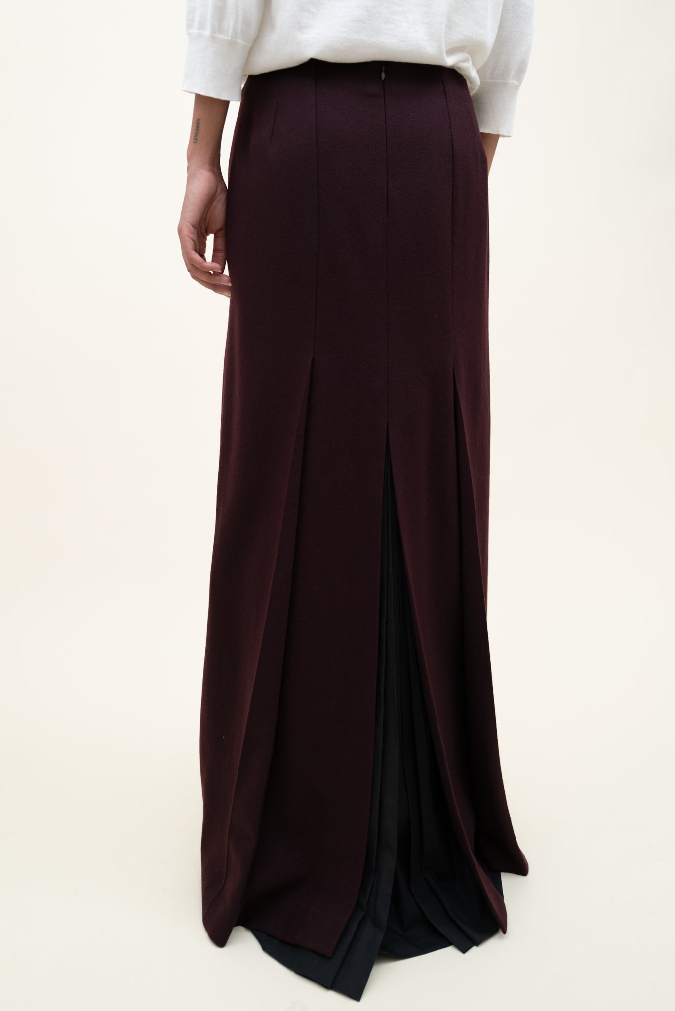 90s DRIES VAN NOTEN DOUBLE LAYERED SKIRT