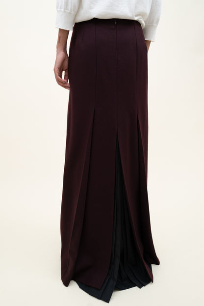 90s DRIES VAN NOTEN DOUBLE LAYERED SKIRT