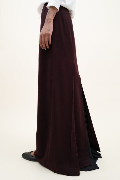 90s DRIES VAN NOTEN DOUBLE LAYERED SKIRT