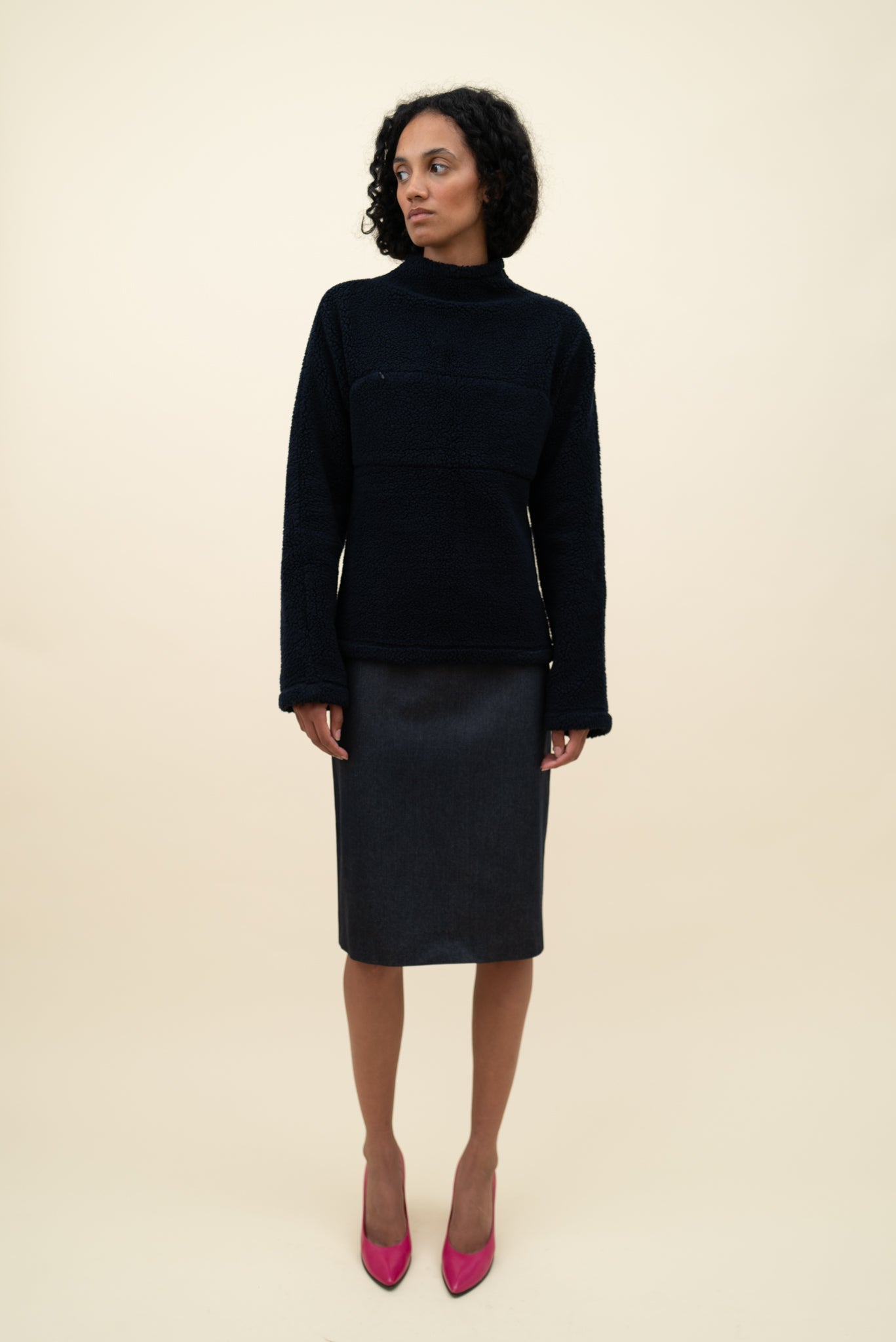 DARYL K FLEECE MOCKNECK