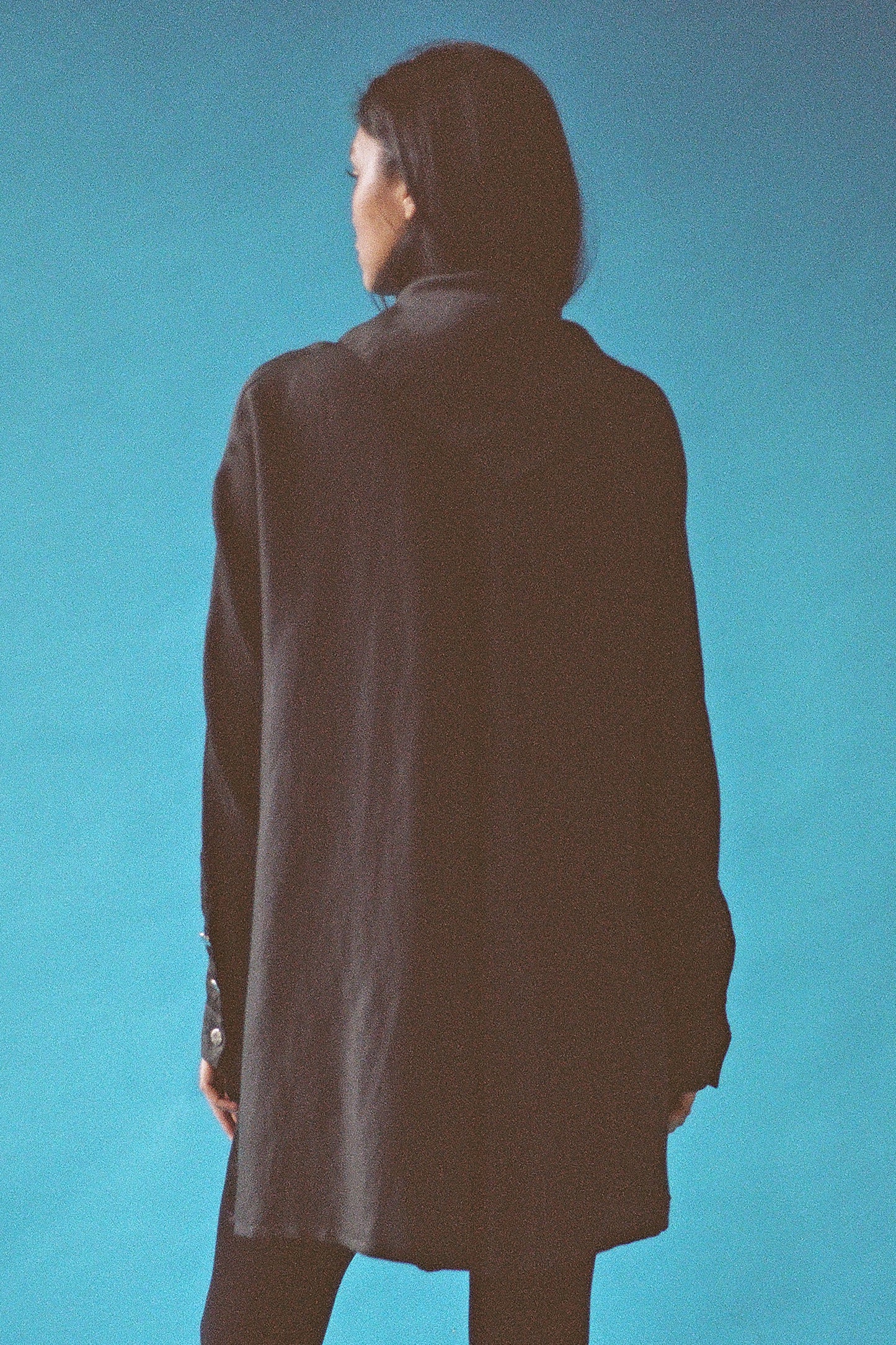 CLAUDE MONTANA LINEN TOP
